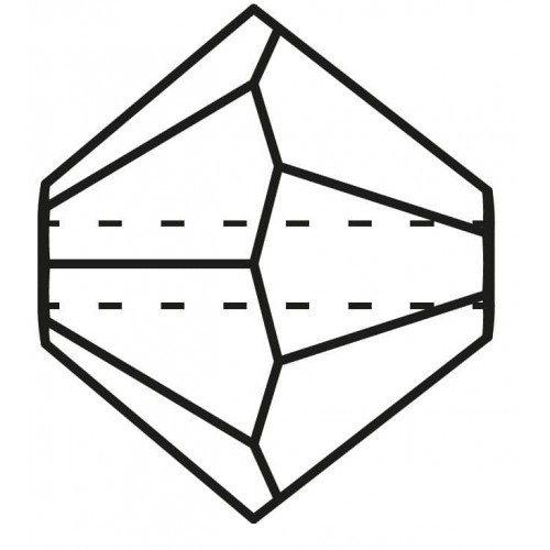 Бусина Чехия "PRECIOSA"   бусины   451-69-302   Crystal   3.6 х 4 мм  24 шт прозрачный (crystal)