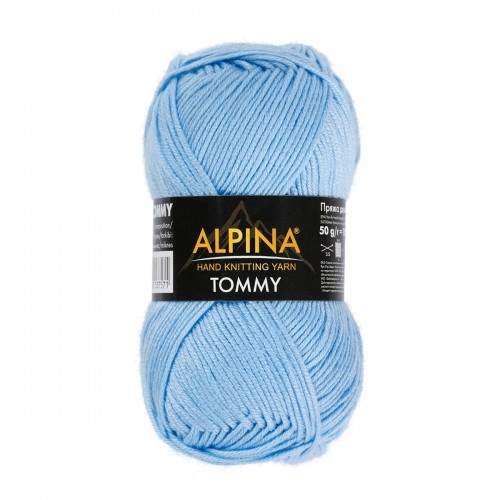 Пряжа ALPINA "TOMMY"   100\% микнес   10 шт. х  50 г  130 м ± 10 м №024 т.синий