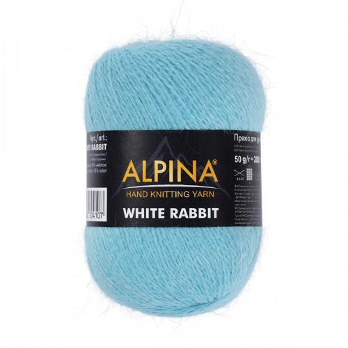 Пряжа ALPINA "WHITE RABBIT"   55\% пух кролика, 45\% нейлон   10 шт. х  50 г  300 м ± 15 м №250 коричневый