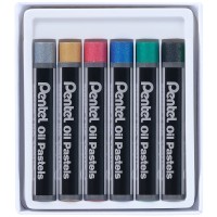 "Pentel"   Пастель масляная металлик   6 цв. PHN-M6