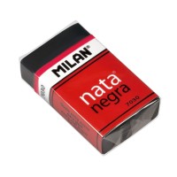 "Milan"   Прямоугольный мягкий ластик nata 7030   3,9 х 2,4 х 1 см  30 шт. CPM7030CF черный