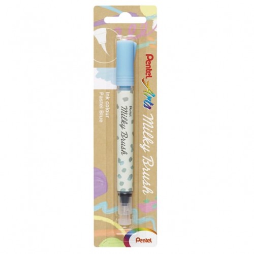 "Pentel"   Маркер-кисть Milky с кнопкой подкачки чернил XGFH в блистере   1-10 мм   кисть XGFH-PSX