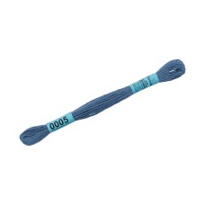 Нитки для вышивания "Gamma"    мулине  ( 0001-0206 )  100\% хлопок   24 x  8 м №0005 св.синий