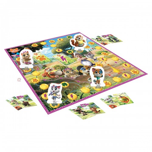 Игра настольная "ZVEZDA"   "Счастливый клевер. 44 котёнка" 8866