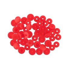 Кнопка "Micron"   POM-12/500   Кнопки пластиковые   пластик  d 12 мм  500 шт. № 003 красный