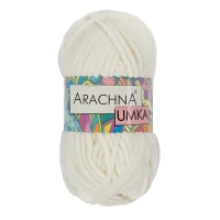 Пряжа ARACHNA "UMKA"   100\% полиэстер   5 шт. х  100 г  120 м ± 5 м №02 молочный
