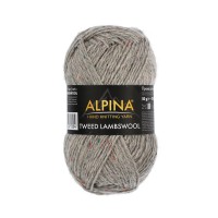 Пряжа ALPINA "TWEED LAMBSWOOL"   75\% шерсть, 25\% полиамид   10 шт. х  50 г  150 м ± 5 м №09 св.серый
