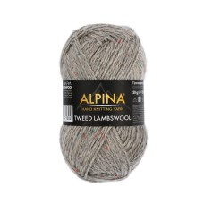 Пряжа ALPINA "TWEED LAMBSWOOL"   75\% шерсть, 25\% полиамид   10 шт. х  50 г  150 м ± 5 м №09 св.серый