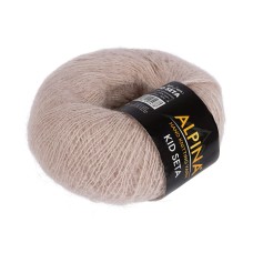 Пряжа ALPINA "KID SETA"   70\% кид мохер, 30\% шелк   4 шт. х  25 г  225 м ± 5 м №04 св.розовый