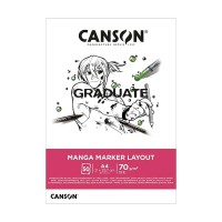 "Canson"   Альбом для маркеров Graduate MARKER   70 г/м2  50 л.  A4   21 х  29.7 см C31250P024