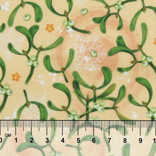 Ткань для пэчворка PEPPY   НОВОГОДНЯЯ СКАЗКА   ФАСОВКА   50 х 50 см  135 г/кв.м ± 5   100\% хлопок НС-13 бежевый