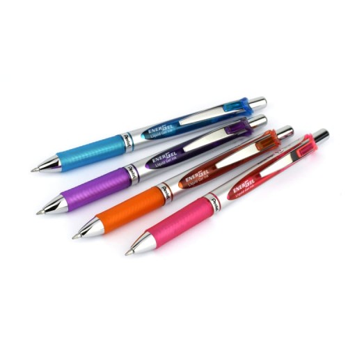 "Pentel"   Набор гелевых автоматич.ручек  Pentel EnerGel BL77 в карт. упаковке,  0.7 мм, 4 цвета  d 0.7 мм  4 шт. BL77-4COL цвет чернил: ассорти