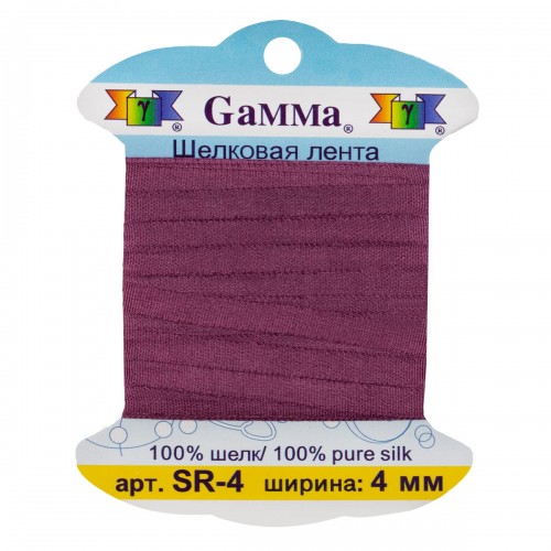 "Gamma"   шелковая   SR-4   ФАСОВКА   0.2 -  4 мм  9.1 м ± 0.5 м №152 бордово-коричневый