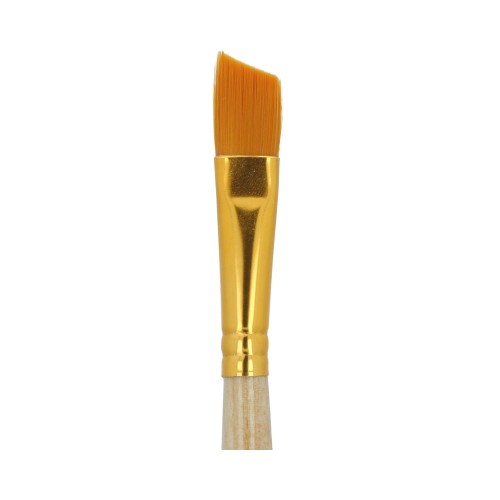 Кисть синтетика "Mr.Painter"   SBA 206-14   плоская со скосом   5 шт  короткая ручка №14