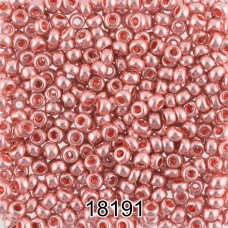 Бисер Чехия круглый 6   10/0   2.3 мм  500 г 18191 (Ф400) розовый/металлик