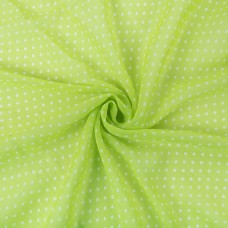 Ткань PC-05   Chiffon   68 г/кв.м ± 5 г/кв.м  147 см ± 2 см  100\% полиэстер №19 салатовый/белый