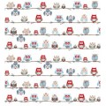 Ткань для пэчворка PEPPY 4507 PANEL ФАСОВКА 60 x 110 см 137 г/кв.м 100\% хлопок 646