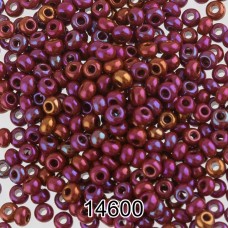 Бисер Чехия круглый 4   10/0   2.3 мм  500 г 14600 (Ф409) малиново-бордовый