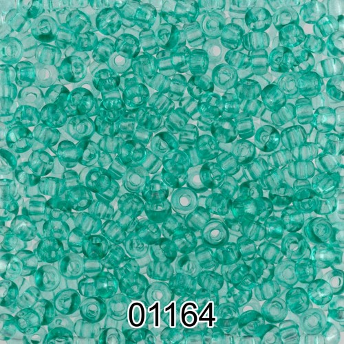 Бисер Чехия круглый 5   10/0   2.3 мм  500 г 01164 (Ф414) бирюзовый
