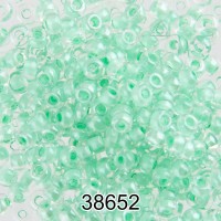 Бисер Чехия круглый 5   10/0   2.3 мм  500 г 38652 (Ф429) серо-зеленый
