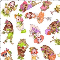 Ткань для пэчворка PEPPY  ISLAND TOSS   ФАСОВКА   50 x 55 см  149±5 г/кв.м  100\% хлопок   СК/Распродажа 691-844 WHITE