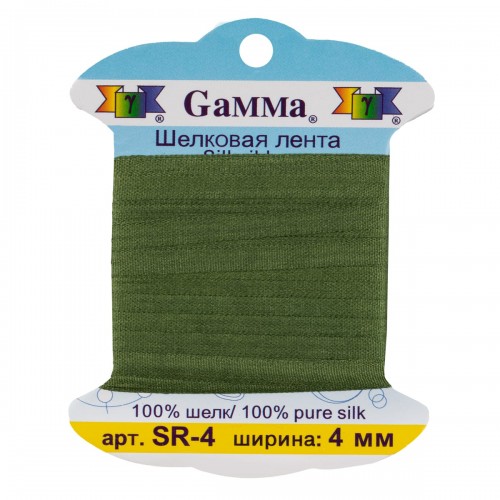 "Gamma"   шелковая   SR-4   ФАСОВКА   0.2 -  4 мм  9.1 м ± 0.5 м №218 хаки