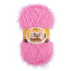 Пряжа ADELIA "BRILLIANT"   100\% полиэстер   10 шт. х  50 г  90 м ± 5 м №21 св.розовый