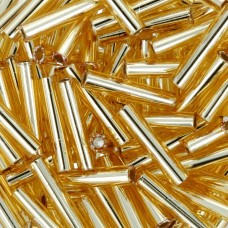 Бисер Япония "TOHO" BUGLE №3   9 мм  500 г №0022 св.золотистый