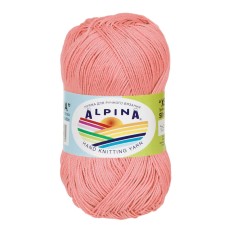 Пряжа ALPINA "XENIA" 2   100\% мерсеризованный хлопок   10 шт. х  50 г  240 м ± 10 м №708 персиковый