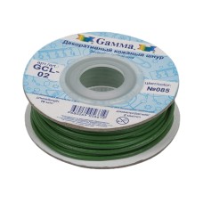 Шнур "Gamma"   2 мм  GCL-02   цв. кожаный   10 м №085 зеленый