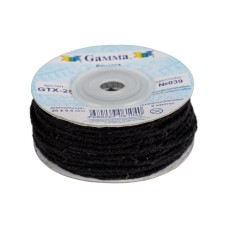 Шнур "Gamma"   2 мм  GTX-25   бечевка   25 м ± 0.5 м  №039 черный