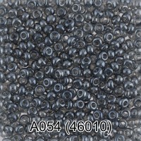 Бисер Чехия "GAMMA" круглый 1   10/0   2.3 мм  10 х  5 г  1-й сорт A054 серый ( 46010 )