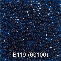 Бисер Чехия "GAMMA" круглый 2   10/0   2.3 мм  50 г  1-й сорт B119 т.голубой ( 60100 )