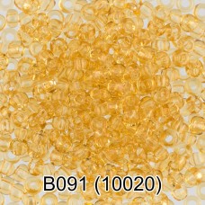 Бисер Чехия "GAMMA" круглый 2   10/0   2.3 мм  50 г  1-й сорт B091 св.желтый ( 10020 )