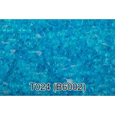 Бисер Чехия "GAMMA" TWIN 3   321-96001   2.5 x 5 мм  10 х  5 г  1-й сорт T024 голубой ( B6002 )