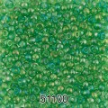 Бисер Чехия круглый 1 10/0 2.3 мм 500 г 51100 (Ф536) зеленый