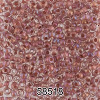 Бисер Чехия круглый 1   10/0   2.3 мм  500 г 58518 (Ф547) сиреневый меланж