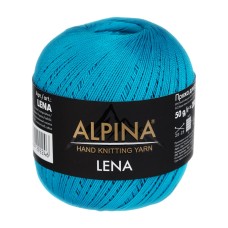 Пряжа ALPINA "LENA"   100\% мерсеризованный хлопок   10 шт. х  50 г  280 м ± 15 м №39 синий