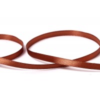 Лента атласная 6 мм ( 1/4 ")  "Gamma"   33 м ± 2 м №037 св.коричневый