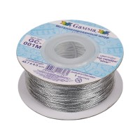 Шнур "Gamma"   1 мм  GC-001M   метал.   100 м ± 0.5 м под серебро