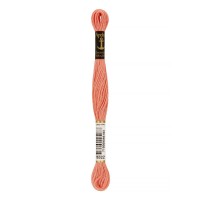 Нитки для вышивания "Anchor"   мулине   100\% хлопок   12 x  8 м 1022 розовый