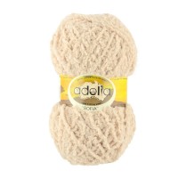 Пряжа ADELIA "SOFIA"   100\% полиэстер   10 шт. х  50 г  90 м ± 6 м №33 св. бежевый