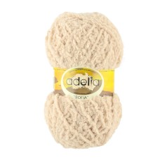 Пряжа ADELIA "SOFIA"   100\% полиэстер   10 шт. х  50 г  90 м ± 6 м №33 св. бежевый