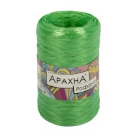 Пряжа ARACHNA "Raffia"   100\% полипропилен   5 шт. х  50 г ± 10 г  200 м ± 12 м №21 салатовый
