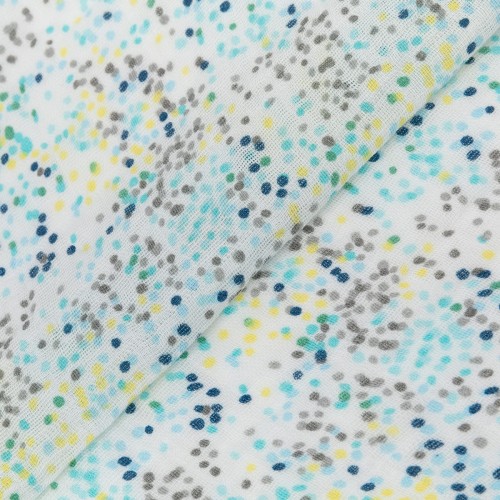 Ткань "PEPPY"   Ткань муслиновая   ФАСОВКА   EMBRACE   100\% хлопок   100 х  125 см  Shannon Fabrics fundot blue