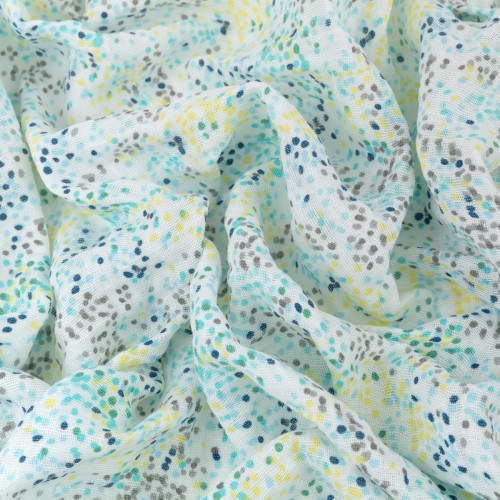 Ткань "PEPPY"   Ткань муслиновая   ФАСОВКА   EMBRACE   100\% хлопок   100 х  125 см  Shannon Fabrics fundot blue