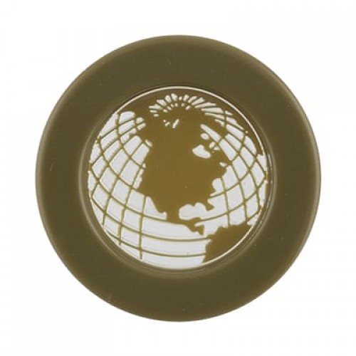 Пуговица пальтовая/шубная "Gamma"   CRZ 0028   40 " ( 25 мм)  12 шт № D888 хаки