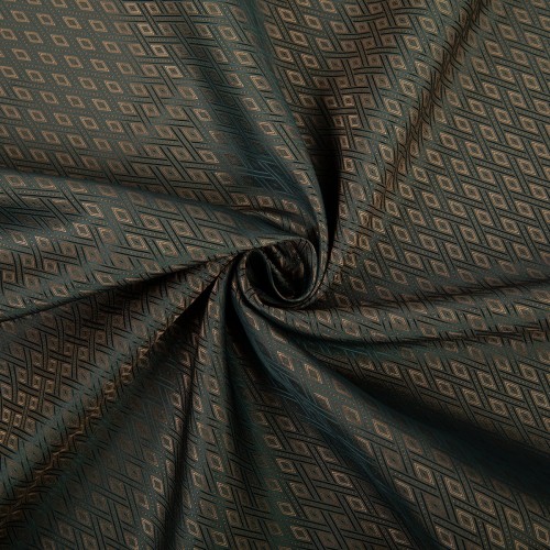 Ткань подкладочная "Gamma"   Taffeta с рисунком   JTR   52\% полиэстер, 48\% вискоза   145 см ± 2 см №063 коричнево-черный (ромб)