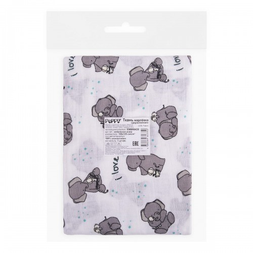 Ткань "PEPPY"   Ткань муслиновая   ФАСОВКА   EMBRACE   100\% хлопок   100 х  125 см  Shannon Fabrics embeloved aruba
