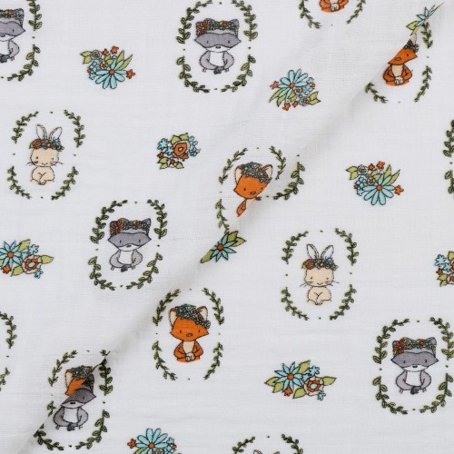 Ткань "Shannon Fabrics"   Ткань муслиновая   SMD EMBRACE   100\% хлопок   125 см ± 2 см flower crowns saltwater